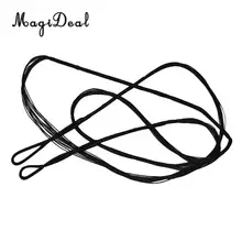 Magideal alta resistência arco e flecha bowstrings cordas preto para arco recurvo longbow caça tiro prática ferramenta 9 diferem tamanho