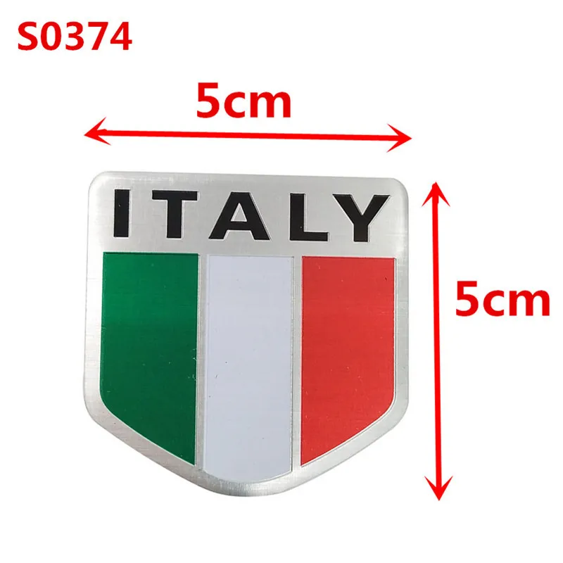 Italy Flag Decal Splat 100mm Car stickers 3D italian pizza fiat vespa moto guzzi