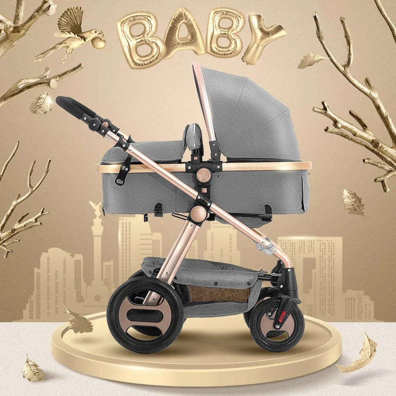 Babyfond Модернизированная версия высокой ландшафтной коляски может сидеть на