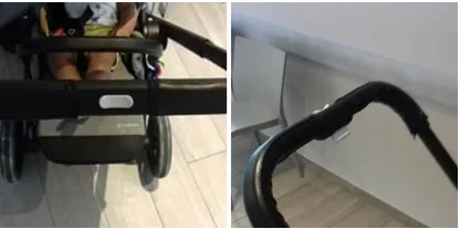 Baby Stroller Armrest Cybex balios s push bar Pu Protective Case Cover 28x24x12cm  Handle Wheelchairs Strollers Accessories