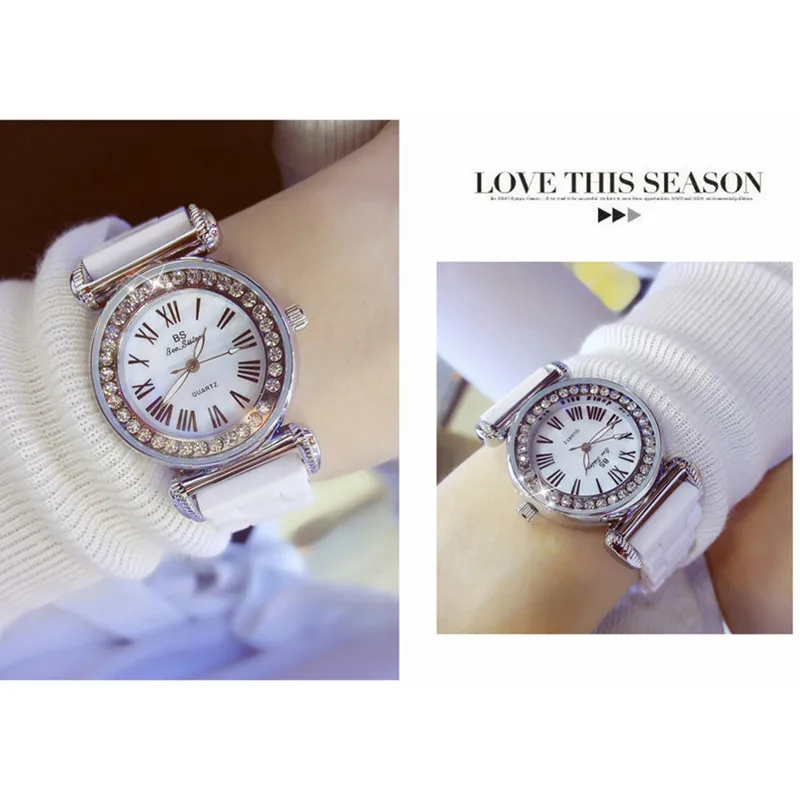 

Women's Imported Quartz Movement Watch Ceramic Strap Full Rhinestone Women's Watch High-end Customized Watch Watch