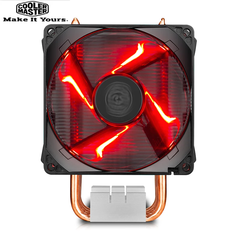 Cooler Master RR-H410-20PK-R1 T410R 4 heatpipe CPU Kühler 92mm LED 4pin PWM Leise Lüfter Für intel