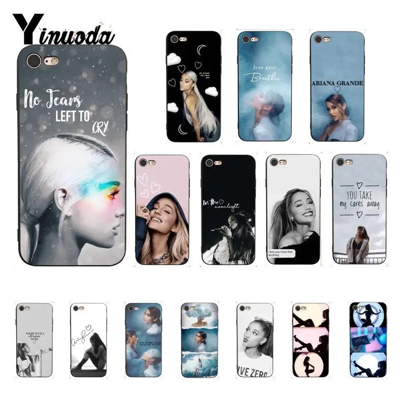 Yinuoda Ariana Grand новое поступление черный чехол для телефона iPhone X XS MAX 6 6s 7 7plus 8 8Plus 5 5S SE