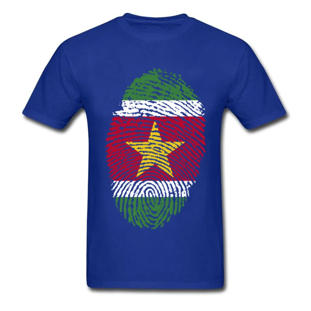 Suriname Flag Fingerprint_blue