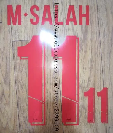 KEITA FIRMINO MANE M.SALAH SHAQIRI nameset patch badge - Цвет: Черный