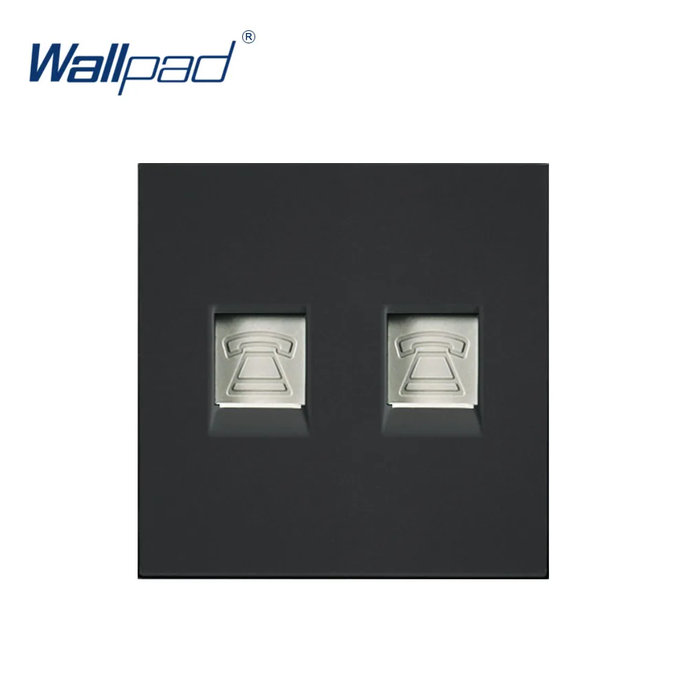 

Wallpad Double Tel Socket RJ11 Ports Function Key For Module only 55*55mm