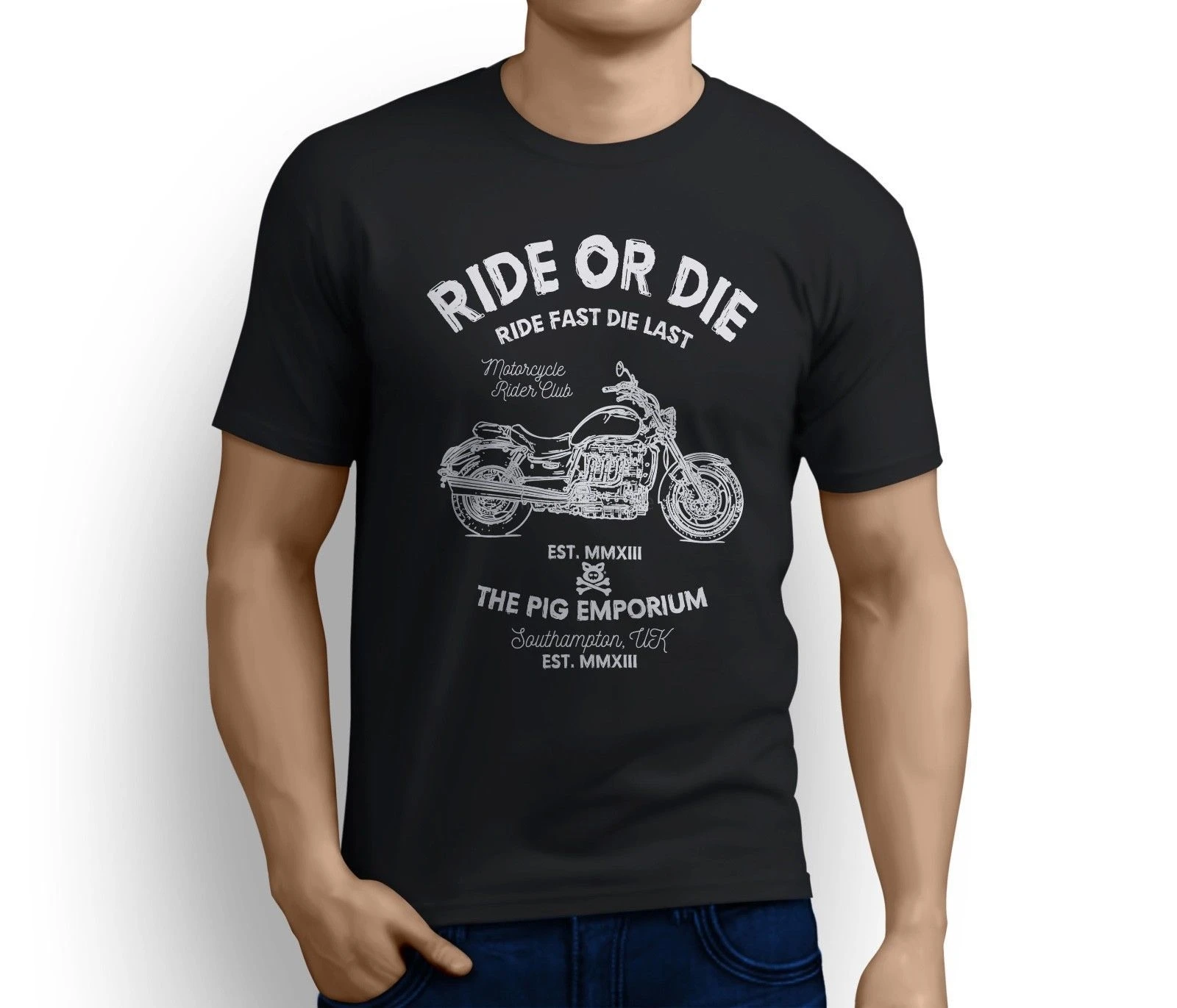 Ride Or Die ракета Триумф Iii Roadster Inspired мотоцикл искусство футболка 2019 Новая мужская с