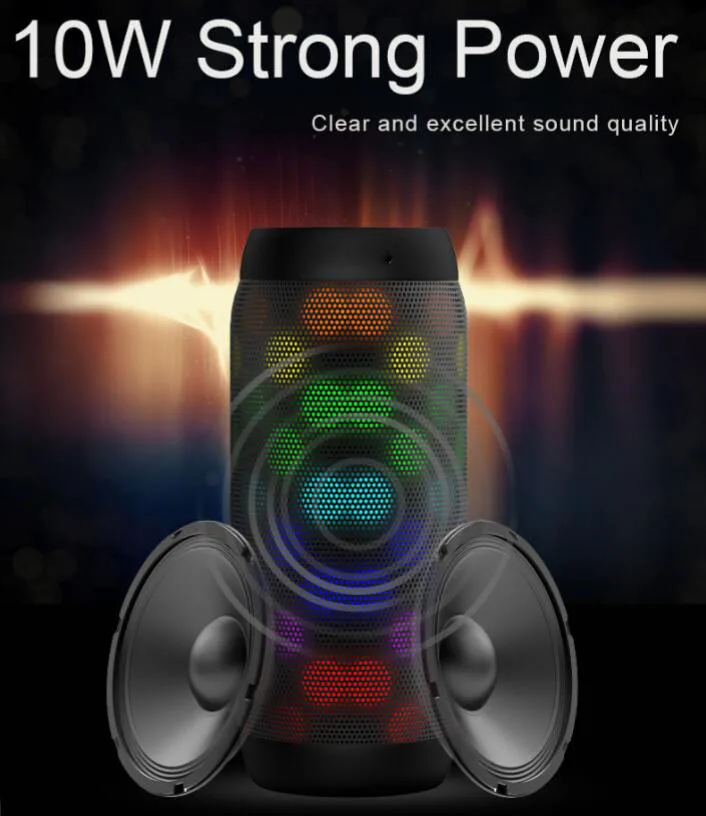 10W led bottle bluetooth speaker nfc tf  (5)