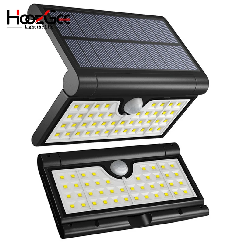 

HoozGee Folding Solar Light 58LED Wall Light Motion Sensor Outdoor Garden Light Street Light Suitable for Night Light Decoration