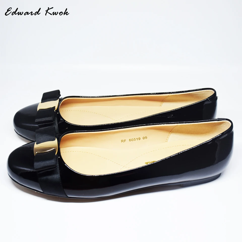 genuine leather ballet flats