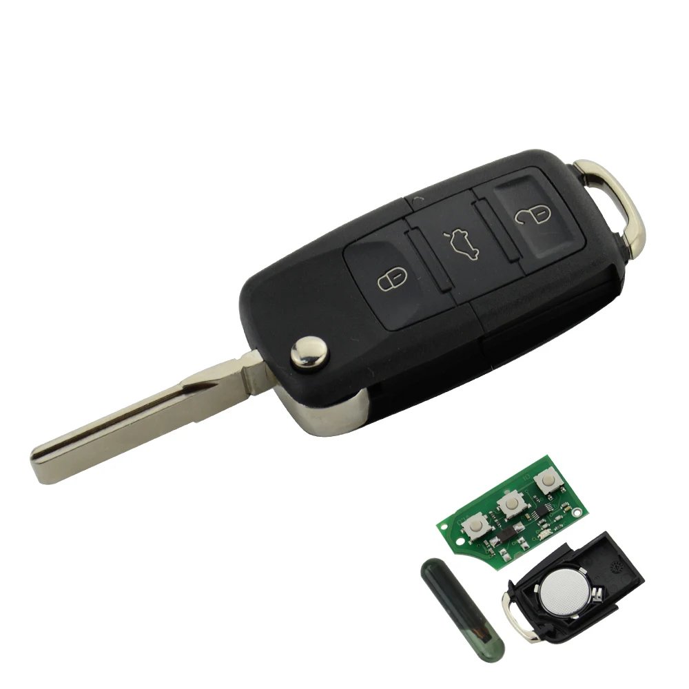 Автомобильный Дистанционный ключ OkeyTech для 1K0959753N 1K0959753 1K0959753G 5FA009263-10 V5 ID48 для VW PASSAT b5 b6 Skoda CADDY GOLF JETTA POLO