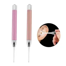 1 шт. светодиодный инструмент для чистки ушей из нержавеющей стали средство длоя удаления воска фонарик инструмент для очистки 11 см