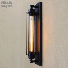 Американский винтажный настенный светильник внутреннего освещения прикроватные лампы Настенные светильники для home110V/220 V E27 T30 Эдисон лампы wandlamp