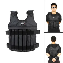 Вес ed жилет регулируемая максимальная загрузка 20 кг Вес куртка упражнения бокс тренировочный жилет Невидимый вес загрузки песка одежда
