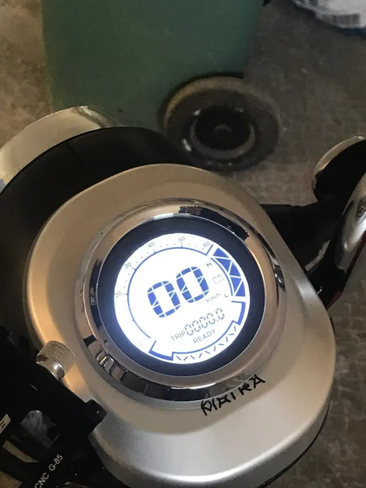 ЖК-дисплей 48-72v датчик спидометр для электрического скутера EB мотоцикл одометр спидометр с уровень заряда батареи и светильник индикатор speedview