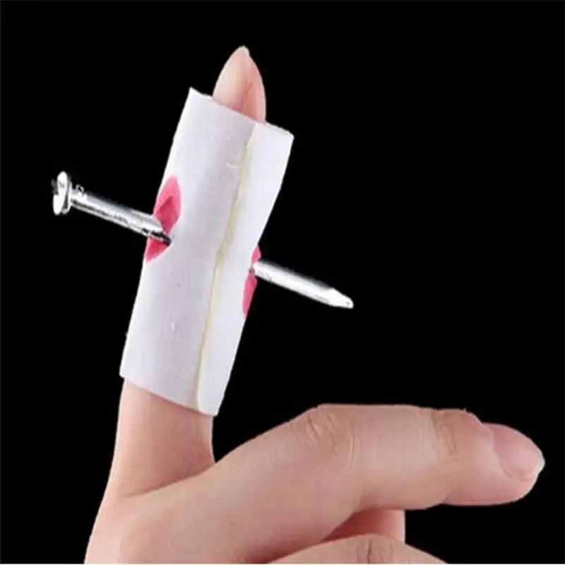 Best 2pcs Halloween Mini Crossbow Useless Box Nail Through Finger Funny Prank Joke Novelty Kids Children Gags Practical Jokes