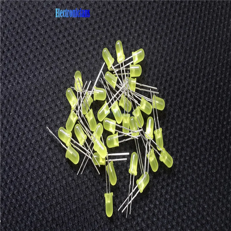 Светодиодный светильник желтого цвета 5 мм 100 шт.|led 5mm|led 5mm yellow100pcs led |