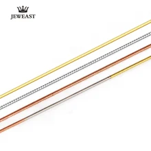 Итальянский Technology18K Золотые женские змея Ожерелья для мужчин тонкий змея Цепи для Подвески ключицы цепи змея кости медальон ссылка
