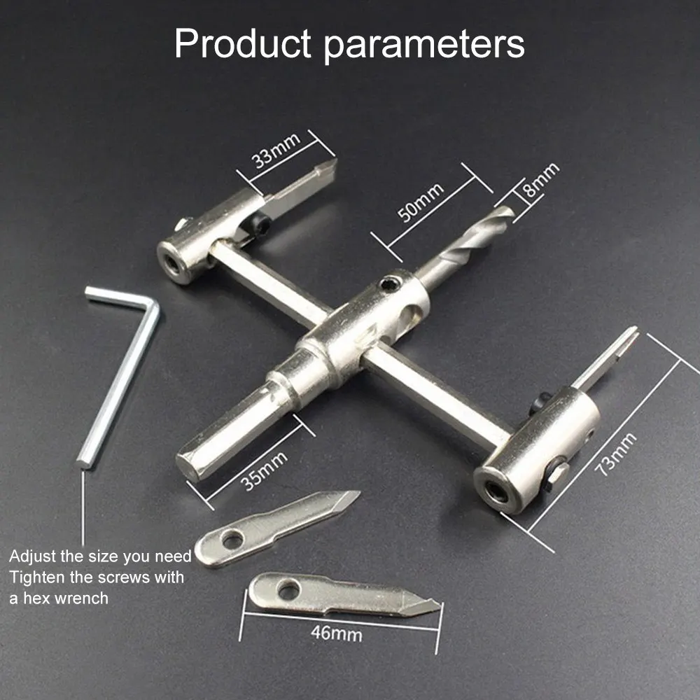 Drill Bit Circle Hole Saw Adjustable Drill bit 120/200/300mm Aircraft Type Wood Circle Hole Saw Cutter Cordless Woodworking Tool Drill Bit Circle Hole Saw Adjustable Drill bit 120/200/300mm Aircraft Type Wood Circle Hole Saw Cutter Cordless Woodworking Tool