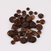 100 adet 6/8/10/12mm doğal hindistan cevizi kabuğu halka boncuk düz yuvarlak boncuk diy bilezik takı yapma paketi 100 adet