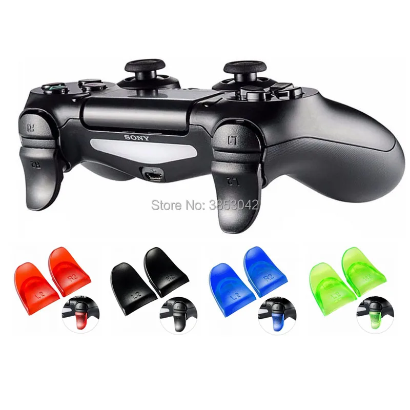 

40PCS=20Pairs R2 L2 Button Extended Trigger Cover Extender for PS4 Dualshock 4 Controller