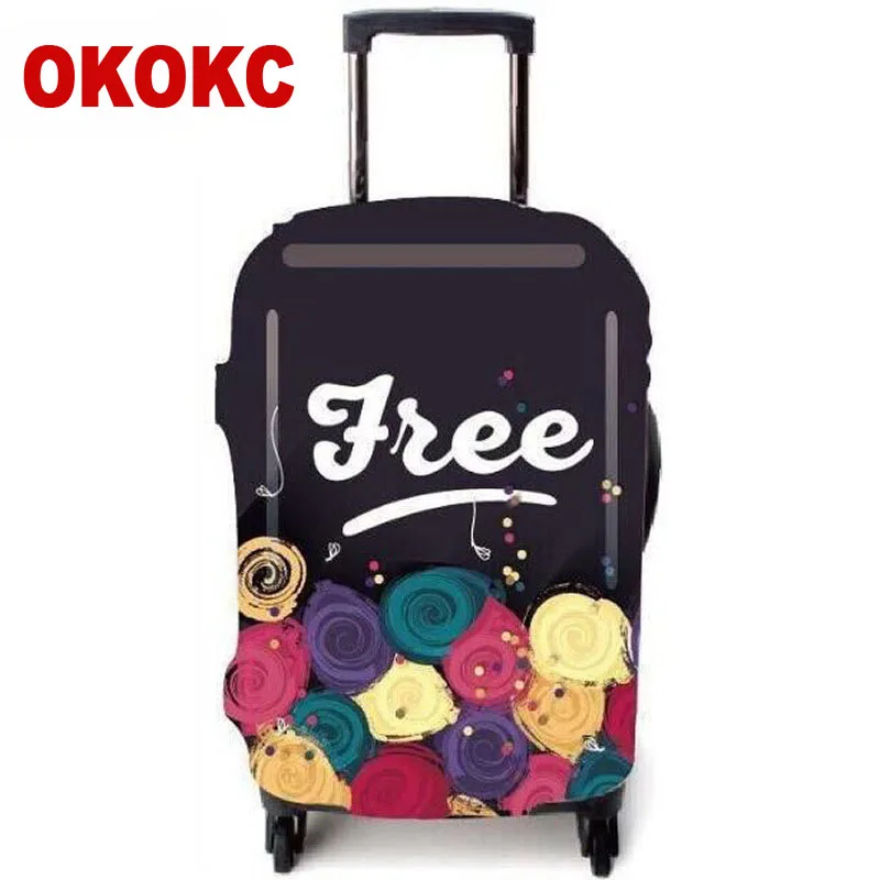 OKOKC красные губы эластичный толстый багажный Защитный чехол для 18 32 дюймов