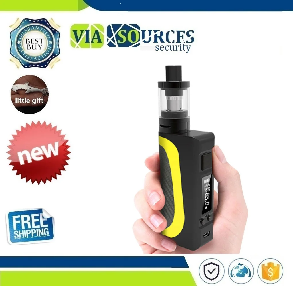 85 Вт безопасная электронная сигарета коробка VAPE mod ЖК дисплей кальян ручка