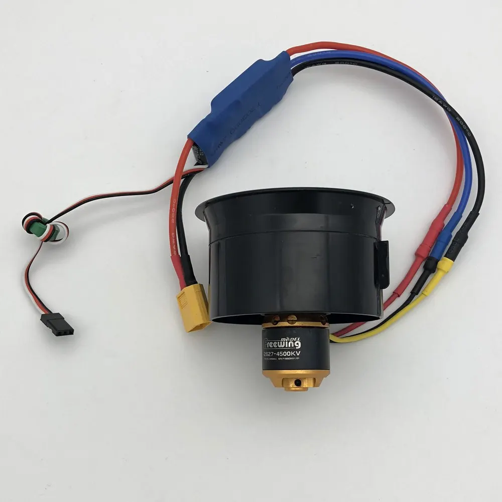 Freewing 64mm 5 blades edf with 2627-4500kv motor and 30A esc for MIG-15 F9F