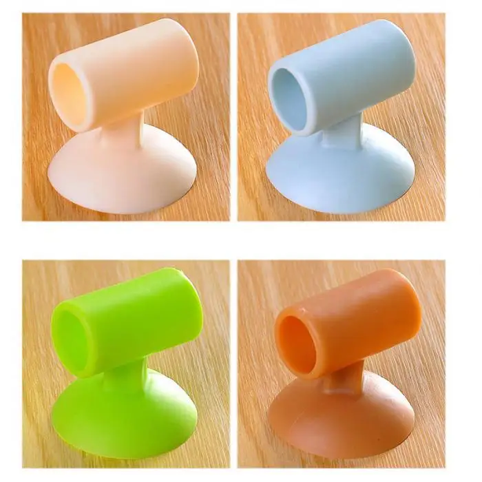 Silicone Door Handle Knob Crash Pad Wall Bumper Guard Stopper Anti Collision Suction Pads TN88