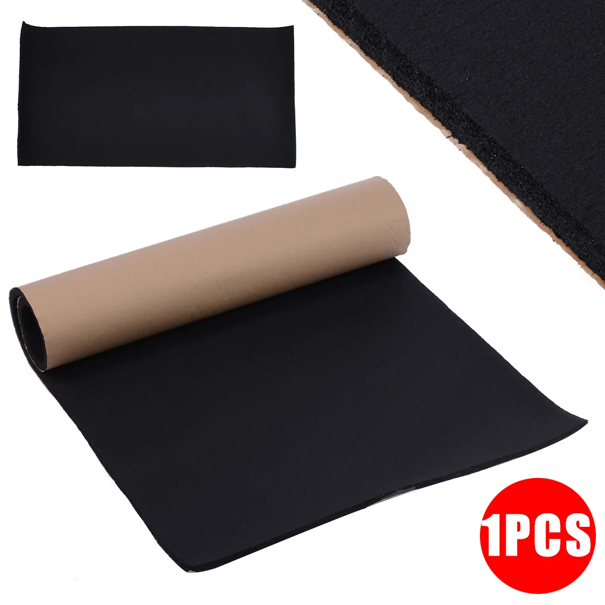 1 Roll 100*50CM 10mm Car Sound Proofing Thermal Insulation Closed Cell Foam  Insulation Foam Mat Acoustic Panel Self Adhesiv