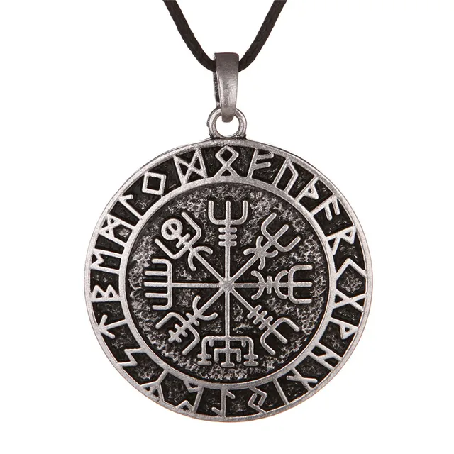 5 pièces Vegvizir Boussole Charme Rune Cercle Nordique
