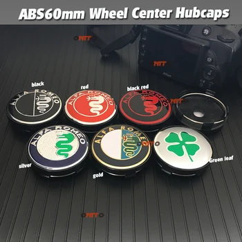 

4pcs 60mm NEW logo car emblem Wheel Center Hub Cap Wheel Badge covers for Alfa Romeo GIULIETTA 159 147 BRERA Auto accessorie abs