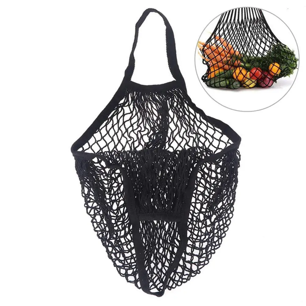 

New Reusable Large Capacity Food Storage Pouch Fruit Handbag Mesh Net Shopping Bag