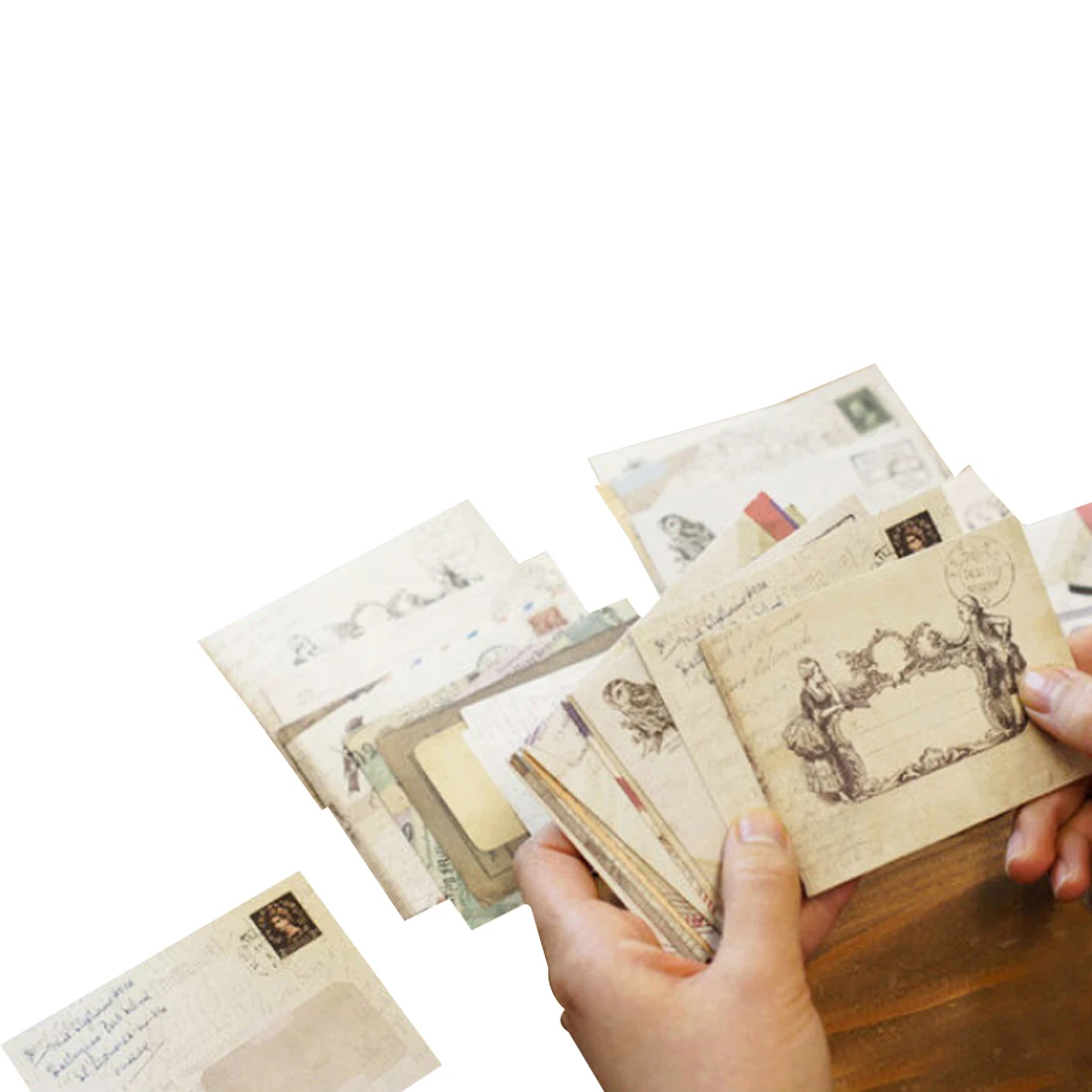 

FangNymph 12 pcs/lot 12 Designs Mini Cute Ancien Paper Envelope Retro Vintage European Style For Card Scrapbooking Gift