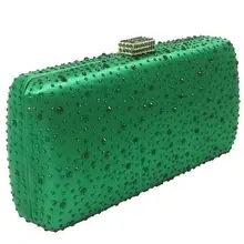 Ярко розовый фуксия Кристалл Клатч вечерние сумки для женщин алмаз металлическая коробка Сумочка Свадебная вечеринка клатчи Свадебный Кошелек MIL0716