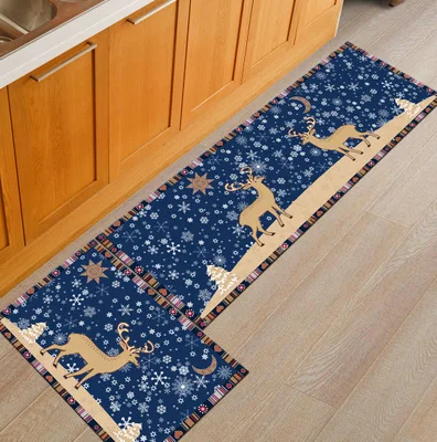 

New Christmas Bath Mat Cute Cartoon Fish Bathroom Carpet Doormats Anti-Slip Rug Everything for the Kitchen New Year Decoration