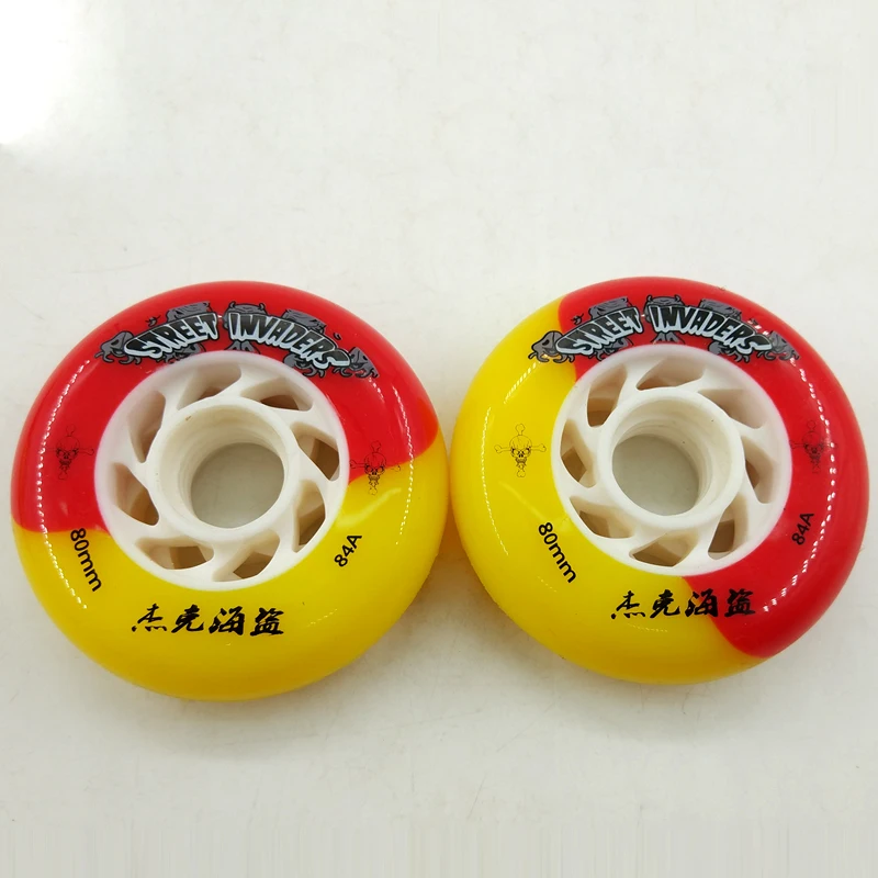 مضمنة سرعة التزلج الأحذية عجلات أطفال/بالغين استبدال عجلات 72 ملليمتر 76 ملليمتر 80 ملليمتر المهنية الرول الزلاجات عجلات