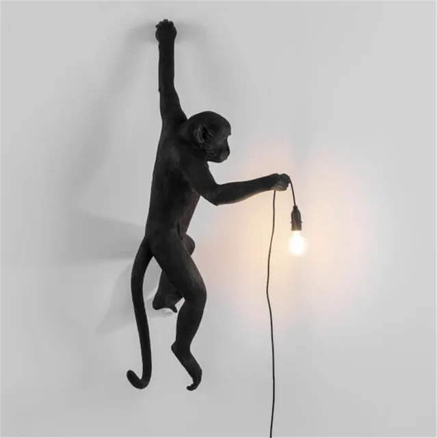 Buy Modern Monkey Lamp Black Vintage Pendant Light Fashion Simple Art Nordic