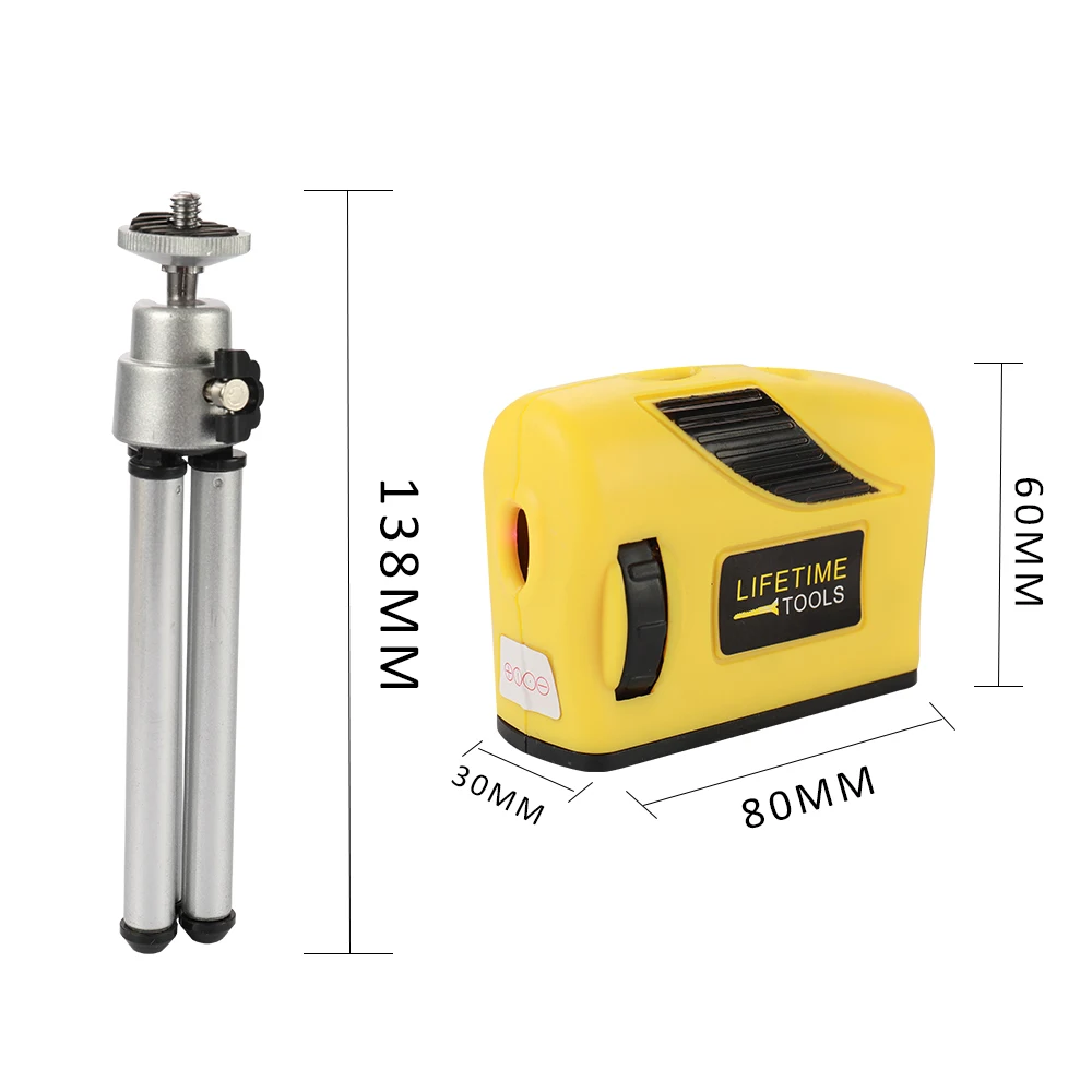 4-в-1 Инфракрасный мини лазерный уровень Горизонтальная Вертикальная и точка 180 ручного измерения строительных инструментов со штативом