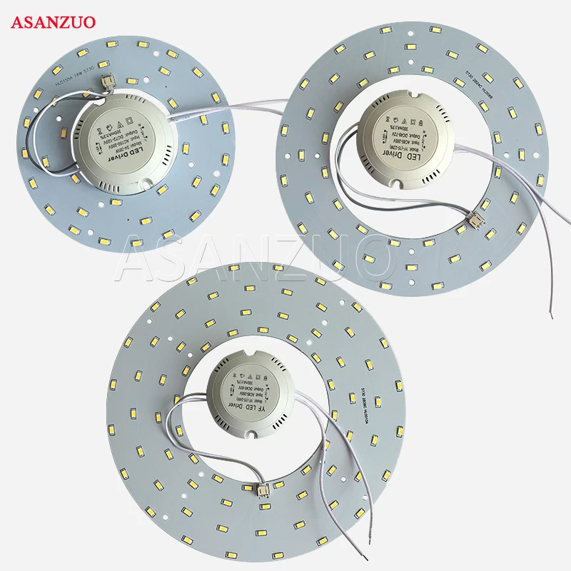 Placa de Iluminação para a Lâmpada Lâmpada do Teto Ac180 260v Levou Downlights Levou do Teto Alto Brilho 5730 110 v 220 v 18 w 24 w 36 w Instalação Conveniente
