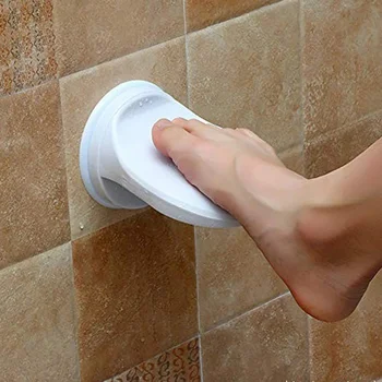 

Bathroom Shower Foot Step Suction Cup Non-Slip Free Bend Over Foot Pad Safe Grip Shower Foot Rest Shaving for Woman Men Shower