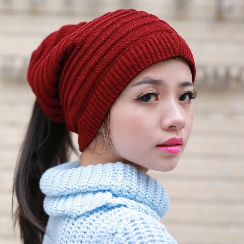 ponytail winter hat
