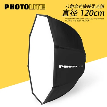 

Umbrella Fast loading 120cm Umbrella Folding Octagonal Flexible softBox Photographic Accessories bowen mount fabric