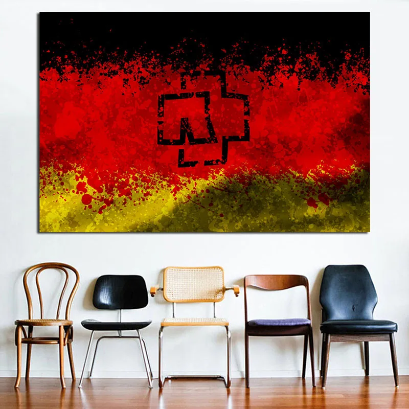 

Rammsteines Logo Wallpapers Wall Art Canvas Minimalist Posters Prints Painting Oil Wall Pictures For Bedroom Modern Home Decor