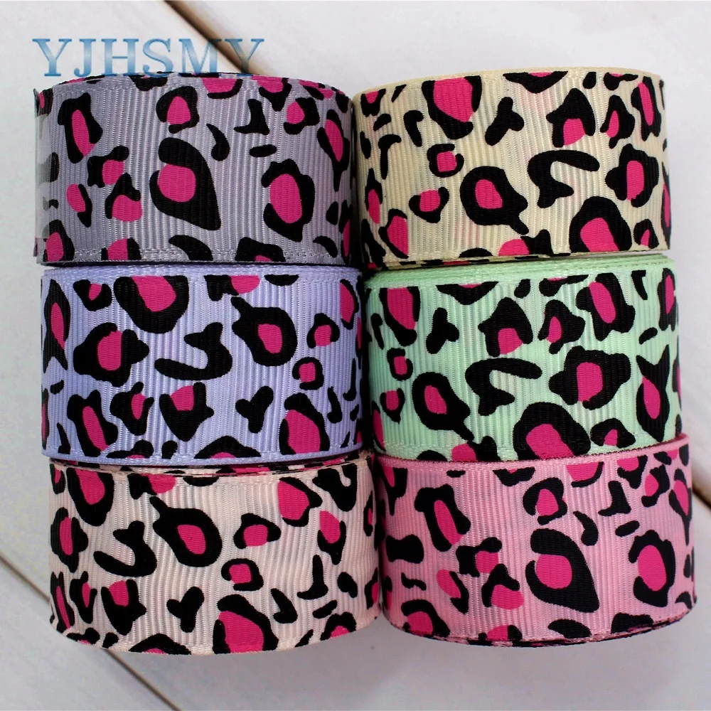 YJHSMY H-17408-1192 10 ярдов 25 мм волнистая лента термопечать grosgrain Свадебные аксессуары DIY