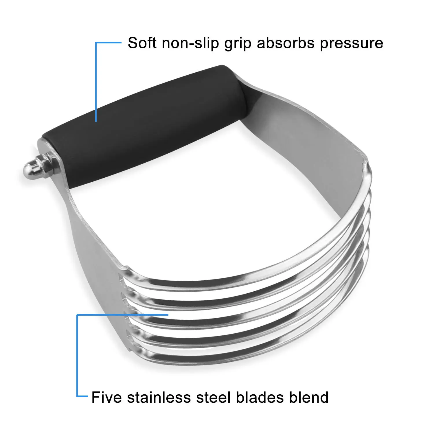 

Pastry Cutter Set,Pastry Blender And Dough Scraper, Professional Stainless Steel Bladed Dough Cutter/Blender Scraper C