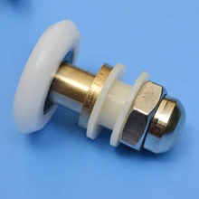 free shipping 27mm eccentric wheel Shower room pulley bathroom shower sliding glass door roller household repari hardware part