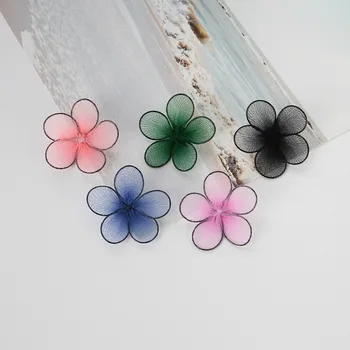 

Satin Chiffon Flower petal Patch Sewing on Applique Dress Swimsuit Hair Accessories Shoes Bags DIY Apparel Decoration Patches