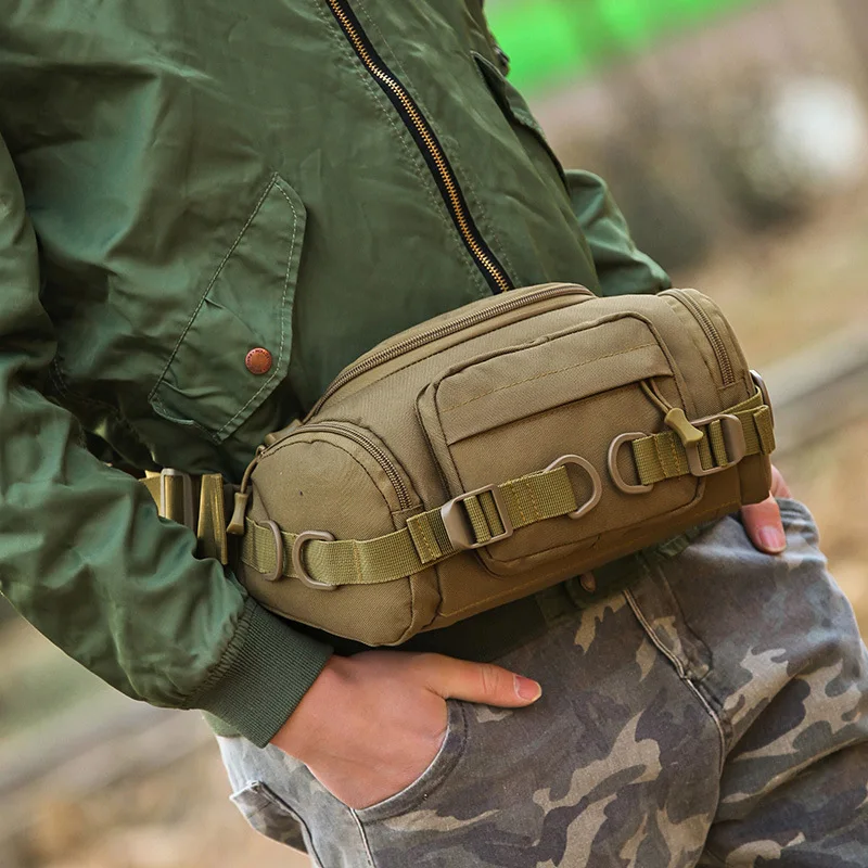 Армия карманы Камуфляж Военная Униформа сумка нейлон Велоспорт Fanny pack плеча Сумка прохладный человек мешок мужская сумка на талию