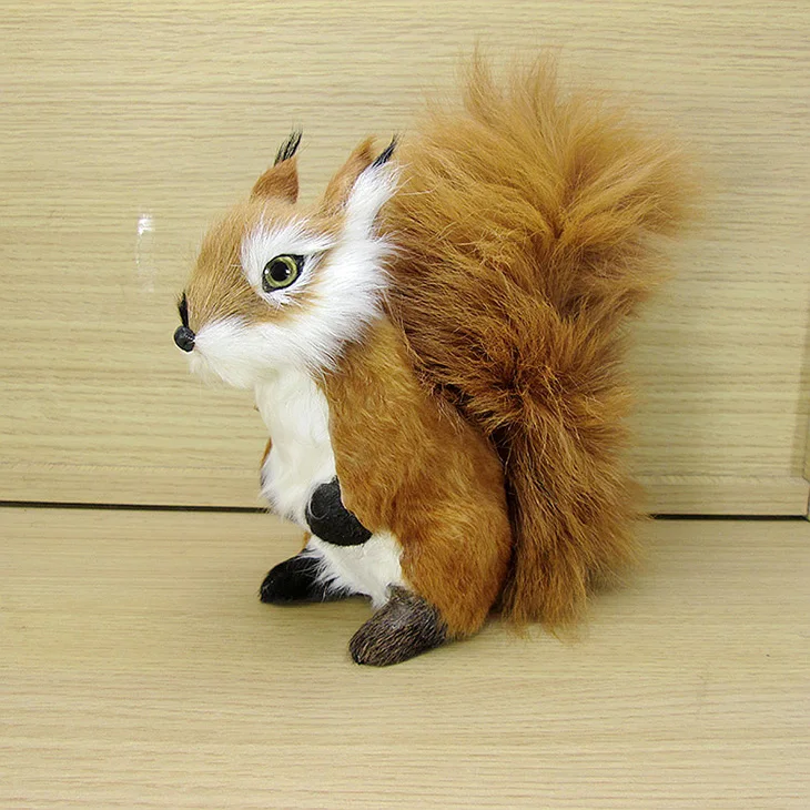 

new simulation Squirrel toy polyethylene & furs small Squirrel model gift about 16x7x16cm 2314